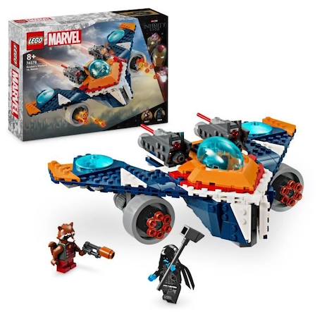 LEGO® 76278 Marvel Le Vaisseau Spatial de Rocket contre Ronan, Jouet sur Les Gardiens de la Galaxie, Vaisseau et Minifigurines BLEU 1 - vertbaudet enfant 