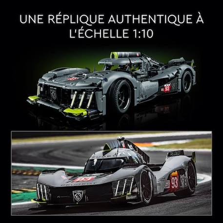 LEGO® Technic 42156 PEUGEOT 9X8 24H Le Mans Hybrid Hypercar, Maquette de Voiture de Course BLANC 4 - vertbaudet enfant 