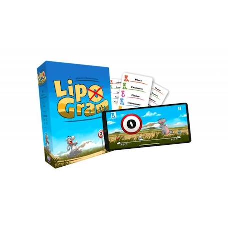 Jeu de société Lipogram - Asmodee - Fais deviner ton mot - Application offerte pour + de niveaux de jeu BLEU 3 - vertbaudet enfant 