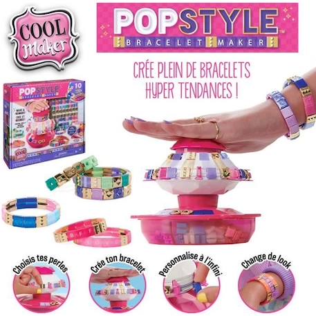 Machine à Bracelets Cool Maker - Jusqu'à 10 Bracelets - SPIN MASTER ROSE 1 - vertbaudet enfant 