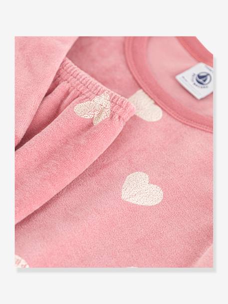 Pyjama coeur fille manches longues PETIT BATEAU bois de rose 4 - vertbaudet enfant 