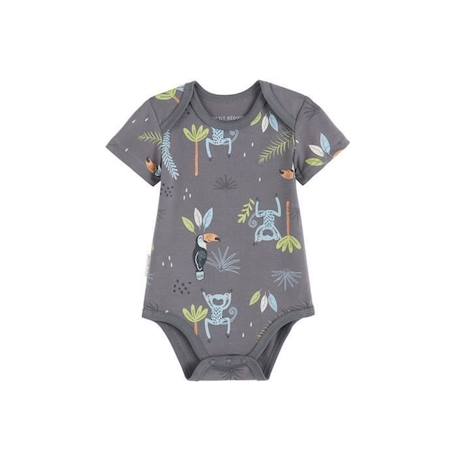 Lot de 2 bodies bébé manches courtes Aloha Havana BLEU 3 - vertbaudet enfant 