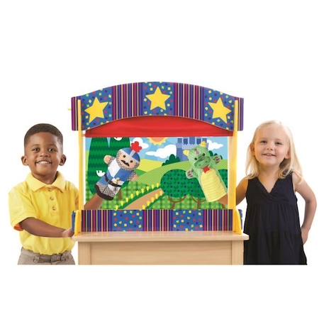 Théâtre de marionnettes de table - MELISSA & DOUG - Garçon et Fille - Vert - A partir de 3 ans VERT 1 - vertbaudet enfant 