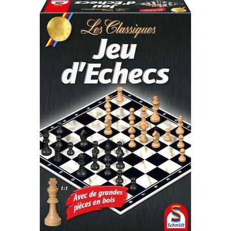 Les Classiques - Jeu d'échecs - SCHMIDT SPIELE - Affrontez-vous dans des parties passionnantes d'échecs avec ce coffret classique ! BLANC 1 - vertbaudet enfant 