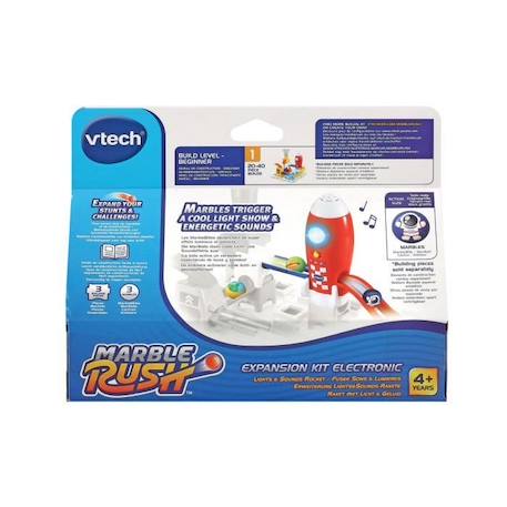 Circuit à Billes Marble Rush - VTECH - Expansion Kit Electronic - Fusée Sons et Lumières ROUGE 1 - vertbaudet enfant 