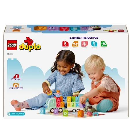 LEGO® 10421 DUPLO Ma Ville Le Camion de l'Alphabet, Jouet d'Apprentissage de l'Alphabet pour Enfants Dès 2 Ans BLEU 6 - vertbaudet enfant 