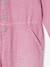 Combinaison longue en toile garment dyed fille vieux rose 5 - vertbaudet enfant 