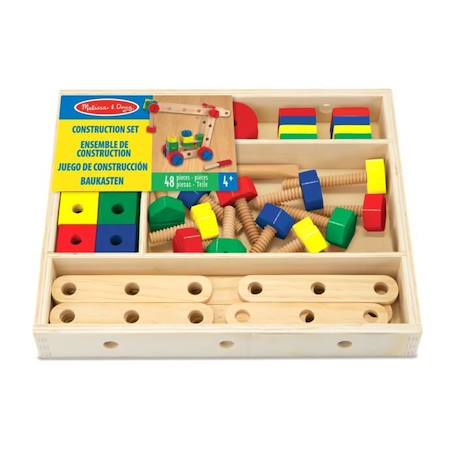 Jeu de construction - MELISSA & DOUG - Ensemble de 48 pièces - Pour enfant de 3 ans et plus JAUNE 3 - vertbaudet enfant 