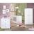 Armoire bébé Basic - MDF - Blanc - 2 portes - Bouton cœur rose - 85 x 175 x 56 cm - BABY PRICE BLANC 2 - vertbaudet enfant 