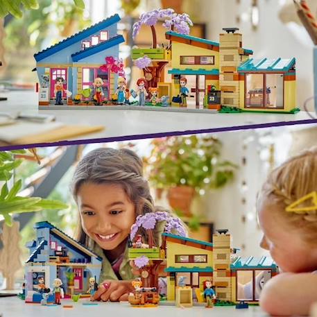 LEGO® 42620 Friends Les Maisons Familiales d’Olly et de Paisley, Jouet de Poupée avec Figurines et Accessoires BLEU 5 - vertbaudet enfant 