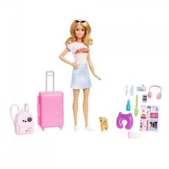 Jouet-Barbie®-Barbie® en Voyage-Coffret avec chiot et accessoires HJY18