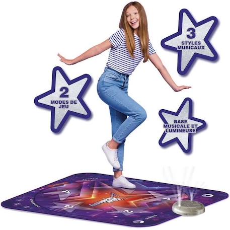 Tapis de danse - Star Academy - 3 styles musicaux - 3 niveaux de danse - Mixte - A partir de 6 ans VIOLET 1 - vertbaudet enfant 