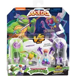 Jouet-Coffret de figurines Donatello vs Baxter Stockman - Akedo - Moose Toys - Tortues Ninja - Multicolore - Mixte