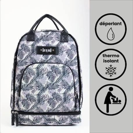 Sac à langer BABY ON BOARD BACKPACK FLORIDE NOIR 2 - vertbaudet enfant 