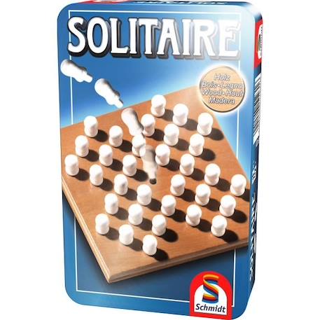 Solitaire - Jeux de Société - SCHMIDT SPIELE - Testez votre patience et votre stratégie avec ce jeu de solitaire ! BLEU 1 - vertbaudet enfant 