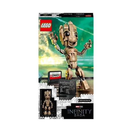 LEGO 76217 Marvel Je s'Appelle Groot, Jouet Marvel et Figurine Bébé Groot, Film Les Gardiens de la Galaxie 2, Enfants Dès 10 Ans MARRON 6 - vertbaudet enfant 