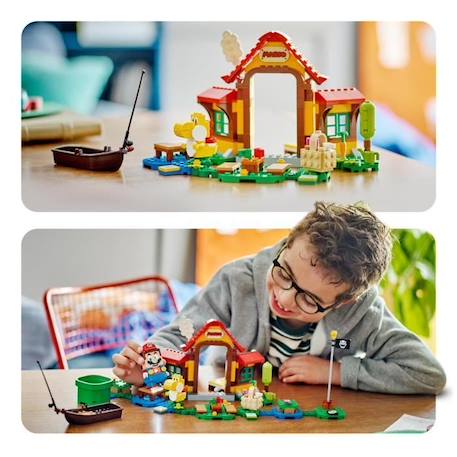 LEGO® Super Mario 71422 Ensemble d’Extension Pique-nique chez Mario, Jouet à Combiner avec Pack de Démarrage VERT 5 - vertbaudet enfant 