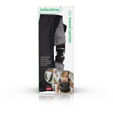 INFANTINO Porte-Bébé Banane Zip Travel GRIS 2 - vertbaudet enfant 