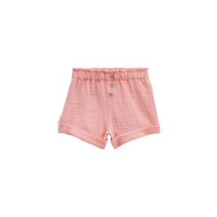 Short enfant en gaze de coton - Pivoina - Corail - Regular  - vertbaudet enfant