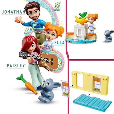 LEGO Friends 41724 La Maison de Paisley, Jouet Enfants 4 Ans, avec Accessoires, et Mini-Poupées JAUNE 3 - vertbaudet enfant 