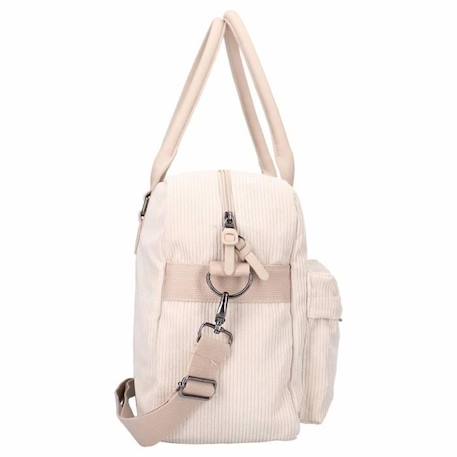 Sac à langer en velours côtelé et son matelas nomade 31 x 23 cm Beige BEIGE 3 - vertbaudet enfant 