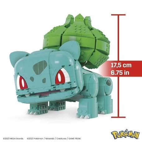 MEGA-Pokémon-Bulbizarre Géant, 1 figurine articulée (355 pcs) HNT96 BLANC 3 - vertbaudet enfant 