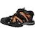 Sandale Enfant Geox Borealis - Cuir Noir/DK Rouge - Scratch - Confort exceptionnel NOIR 1 - vertbaudet enfant 