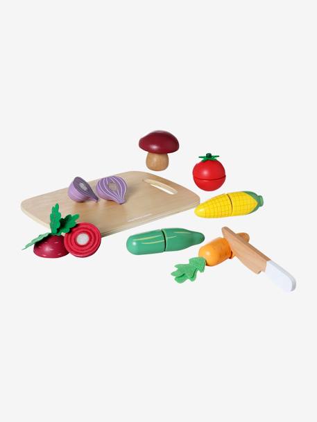 Set de légumes à couper en bois FSC® beige 2 - vertbaudet enfant 