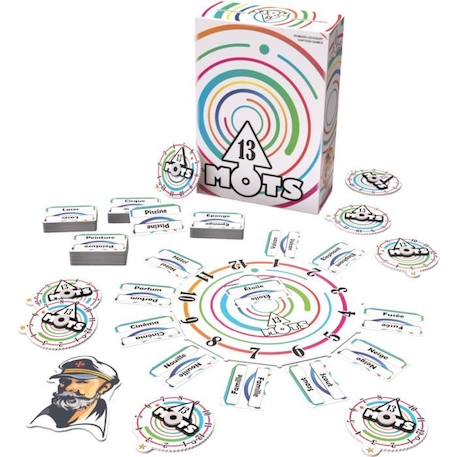 Asmodee - Captain Games - 13 Mots - Jeu de société - Jeu de Cartes - A partir de 8 Ans - 2 à 8 Joueurs - 20 Min BLANC 2 - vertbaudet enfant 