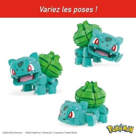 MEGA-Pokémon-Bulbizarre Géant, 1 figurine articulée (355 pcs) HNT96 BLANC 2 - vertbaudet enfant 