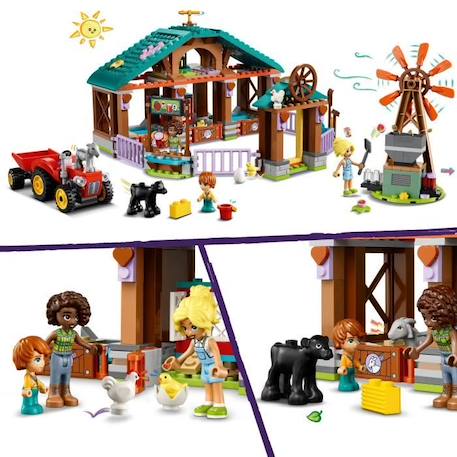 LEGO® 42617 Friends Le Refuge des Animaux de la Ferme, Jouet de Ferme avec 3 Figurines et 5 Animaux, plus un Tracteur MARRON 3 - vertbaudet enfant 