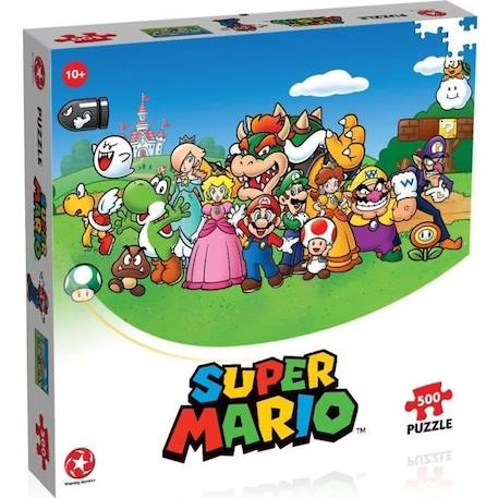 SUPER MARIO AND FRIENDS Puzzle 500 pièces VERT 1 - vertbaudet enfant 