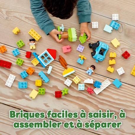 LEGO® 10913 DUPLO Classic La Boîte De Briques Jeu De Construction Avec Rangement, Jouet éducatif pour Bébé de 1 an et plus VERT 3 - vertbaudet enfant 