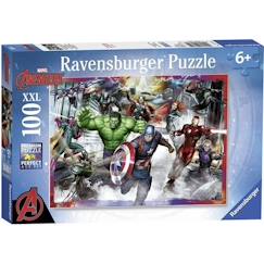 Jouet-Puzzle 100 p XXL - RAVENSBURGER - Les plus grands héros / Marvel Avengers - Pièces XXL - Mixte - 6 ans et plus