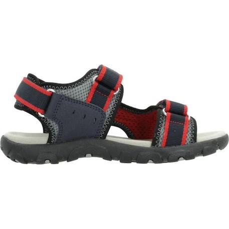 Sandales Enfant Geox Strada - GEOX - 105689 - Noir/Fluo Jaune - Ouvert - Confort exceptionnel ROUGE 4 - vertbaudet enfant 