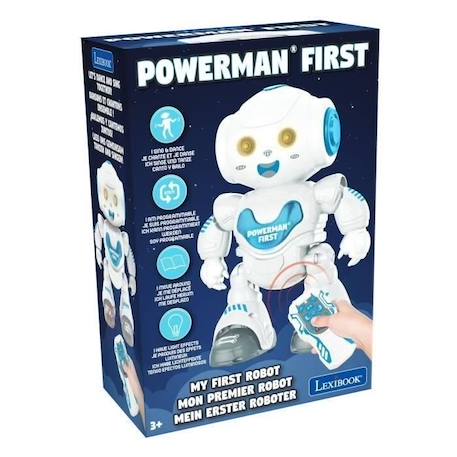 Powerman® First Robot Programmable avec Dance, Musique, démo et télécommande BLANC 2 - vertbaudet enfant 