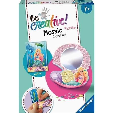 Coffret Mosaïque Ravensburger Mermaid - A partir de 7 ans - Décorez facilement 2 objets - Certifié FSC mixte BLEU 1 - vertbaudet enfant 