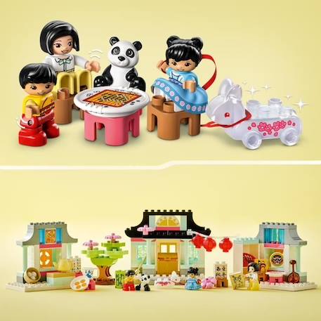 LEGO® DUPLO 10411 Découvrir la Culture Chinoise, Jouet Éducatif, Panda, Briques, Enfants 2 Ans BLANC 5 - vertbaudet enfant 