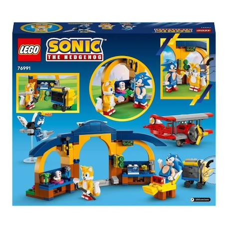 LEGO® Sonic the Hedgehog 76991 L’avion Tornado et l'Atelier de Tails, Jeu de Construction avec 4 Figurines de Personnages BLEU 6 - vertbaudet enfant 