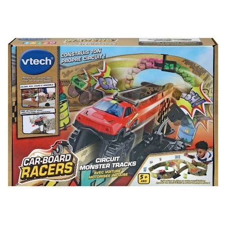 Circuit de course en carton VTECH CAR-BOARD RACERS - CIRCUIT MONSTER TRACKS pour enfant de 5 ans et plus MARRON 2 - vertbaudet enfant 