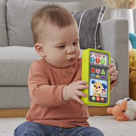 Fisher-Price-Mon Smartphone 2 en 1-Téléphone musical pour enfants HNL44 BLANC 3 - vertbaudet enfant 