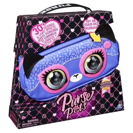 Purse Pets - Sac banane Guépard - 30 Sons et Réactions - Dès 5 ans BLANC 2 - vertbaudet enfant 