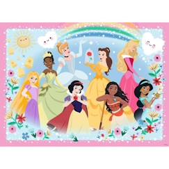 Jouet-Puzzle 100 pièces XXL : Collection Paillettes : Princesses Disney : Fortes, belles et courageuses Coloris Unique