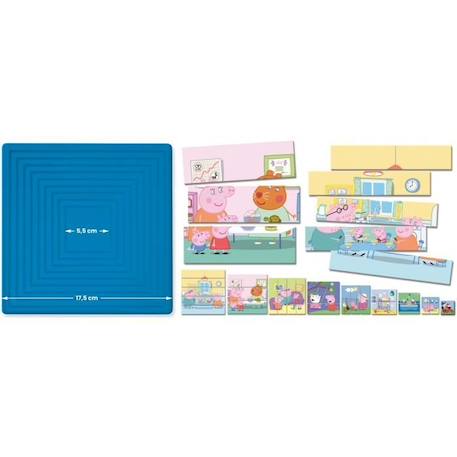 Puzzles progressifs Peppa Pig - Boite auto-corrective - LISCIANI BLEU 3 - vertbaudet enfant 