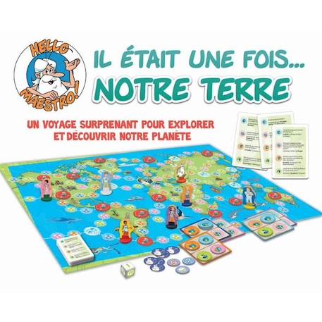 Jeu Il était une fois ... Notre Terre - Jeu de société - EDUCA VERT 2 - vertbaudet enfant 