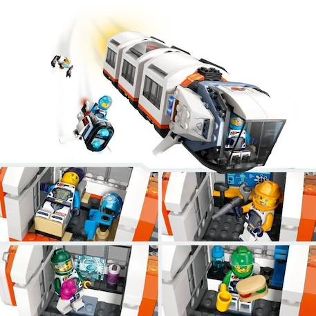 LEGO® 60433 City La Station Spatiale Modulaire, Jouet avec Navette, Exploration de l'Espace, avec 6 Minifigurines BLANC 4 - vertbaudet enfant 