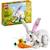 LEGO Creator 3-en-1 31133 Le Lapin Blanc, avec des Figurines Animaux Poissons, Phoques et Perroquets BLANC 1 - vertbaudet enfant 