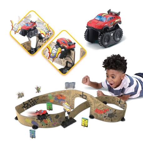 Circuit de course en carton VTECH CAR-BOARD RACERS - CIRCUIT MONSTER TRACKS pour enfant de 5 ans et plus MARRON 6 - vertbaudet enfant 