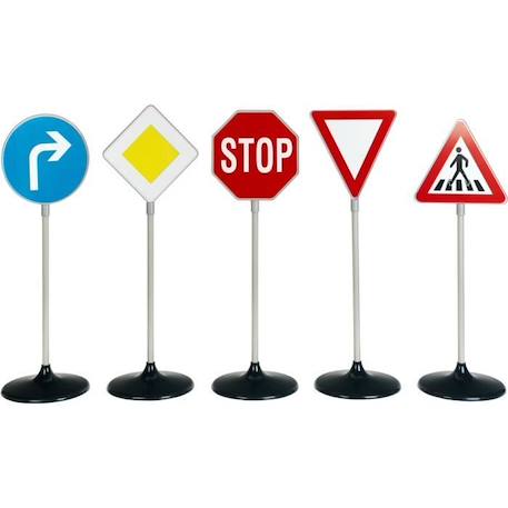 Set de 5 panneaux de signalisation routière pour enfant - KLEIN - 2980 NOIR 1 - vertbaudet enfant 