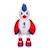 Gipsy Toys - Coq Peluche - Equipe de France Paralympique - Peluche Officielle Sous Licence - 15 cm assis ROUGE 1 - vertbaudet enfant 